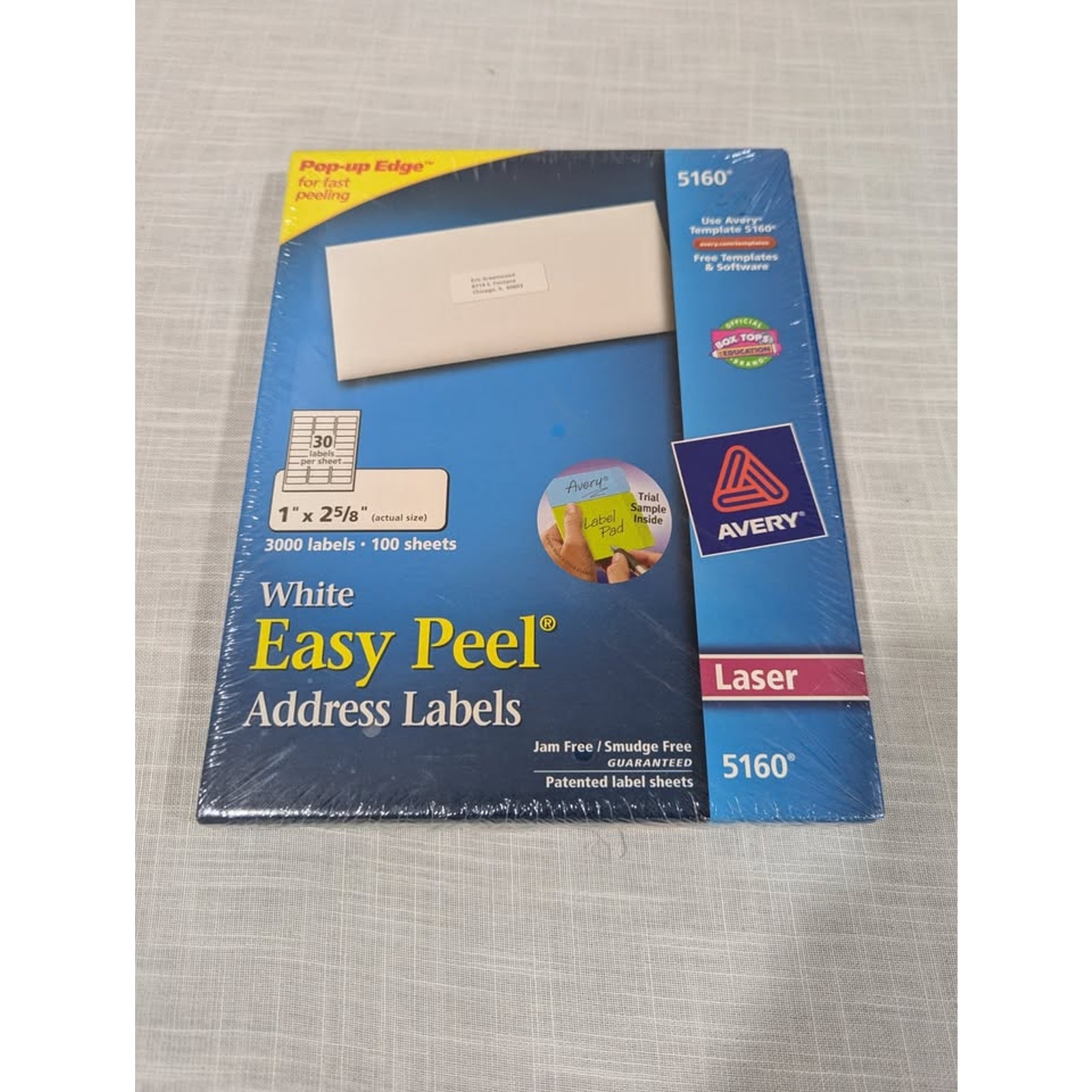 Avery White Easy Peel Address Labels New 100 Sheets
