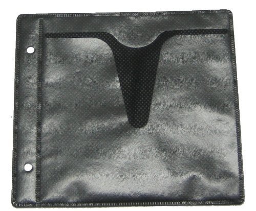 5 PK 20-DISC BLACK CD DVD 2-RING ALBUMS WITH ARTWORK SLEEVE-MH10/5/SF006BLK/50