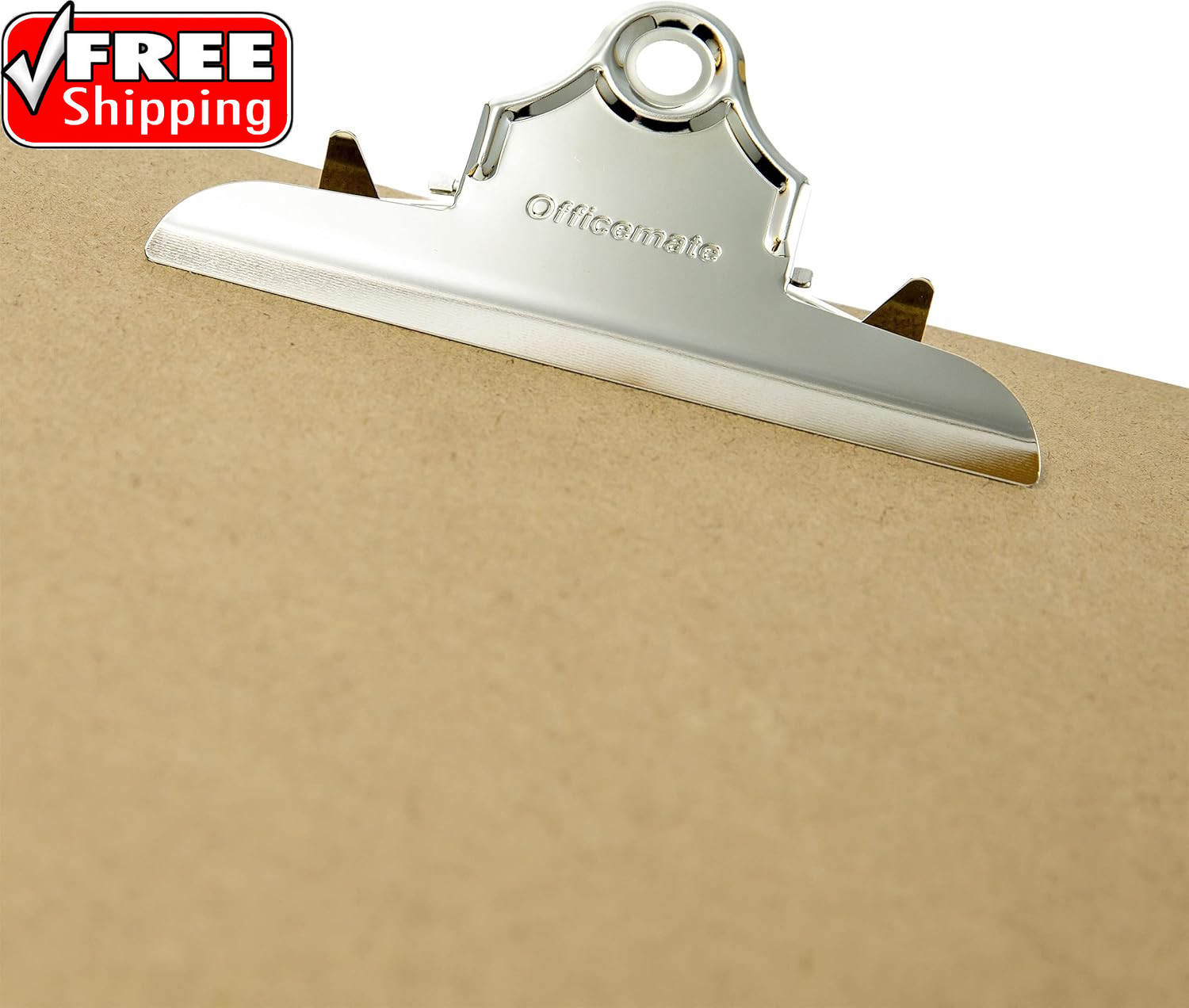 Recycled Wood Clipboards, 6 Inch Clip, 6 Pack Clipboards, Letter Size (9 X 12.5