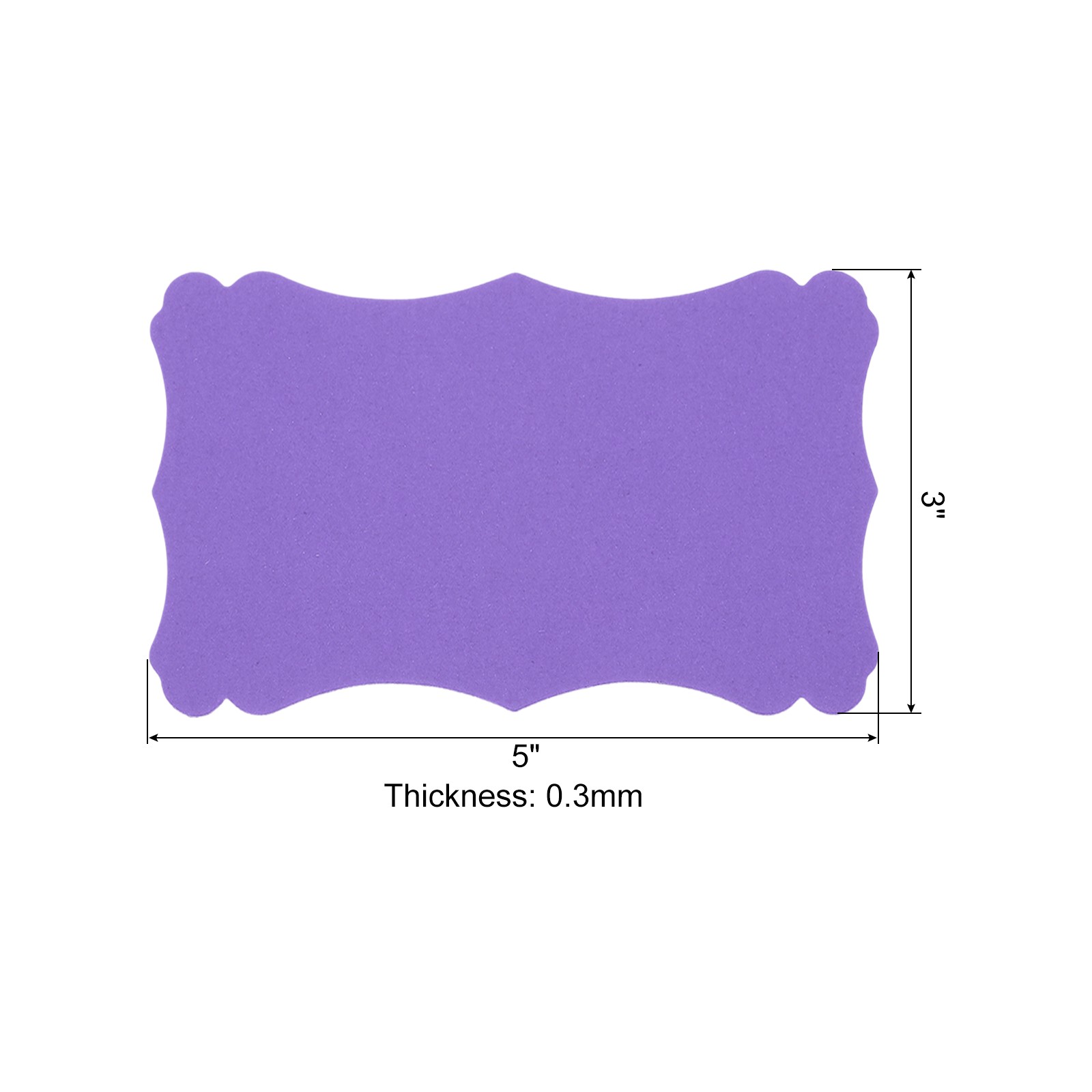 3″x5″ Blank Paper Business Cards 120 Pack Index Flash Cards Purple