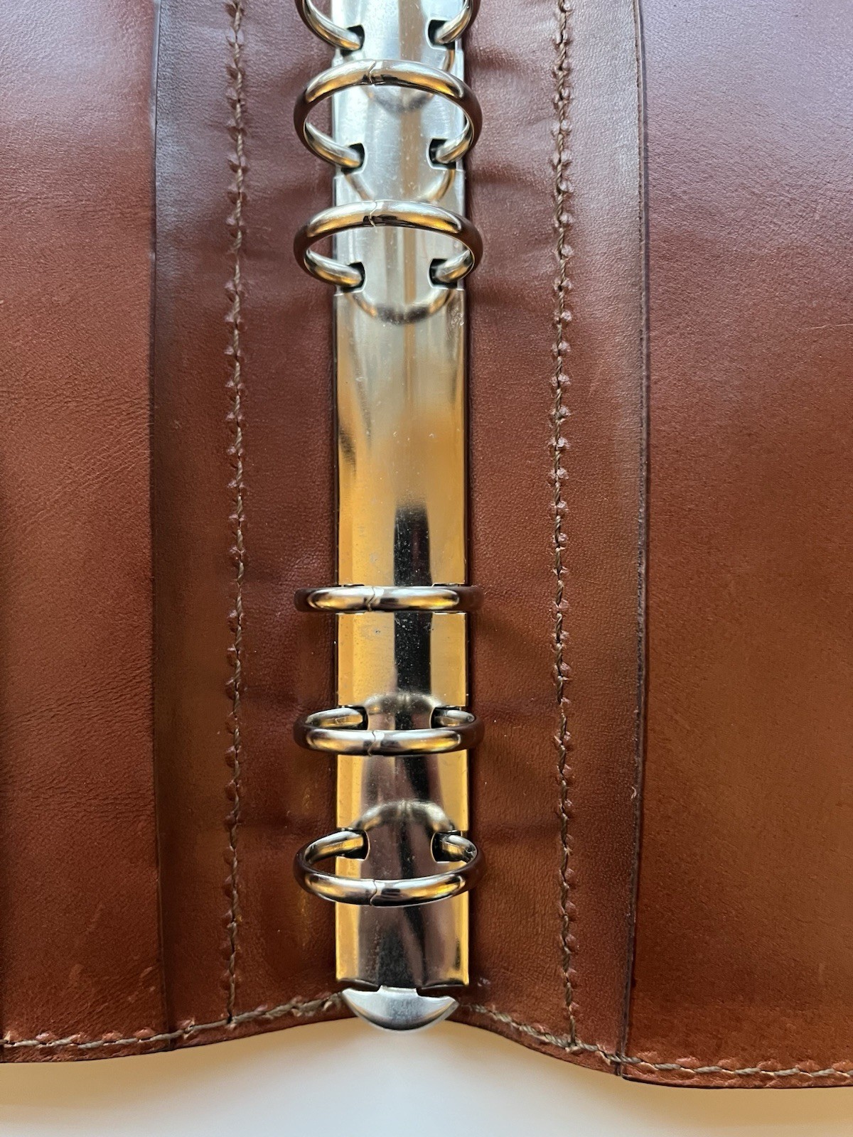HERZ Full Grain Leather Organizer Handmade In Japan Filofax Personal Size/Bible