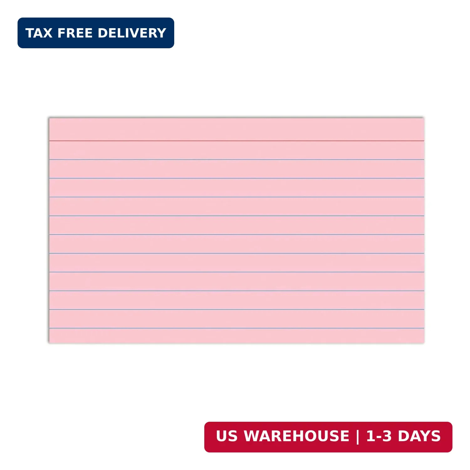 C-Line 3″ x 5″ Index Cards, Assorted Colors, Ruled, 100/PK (48810)