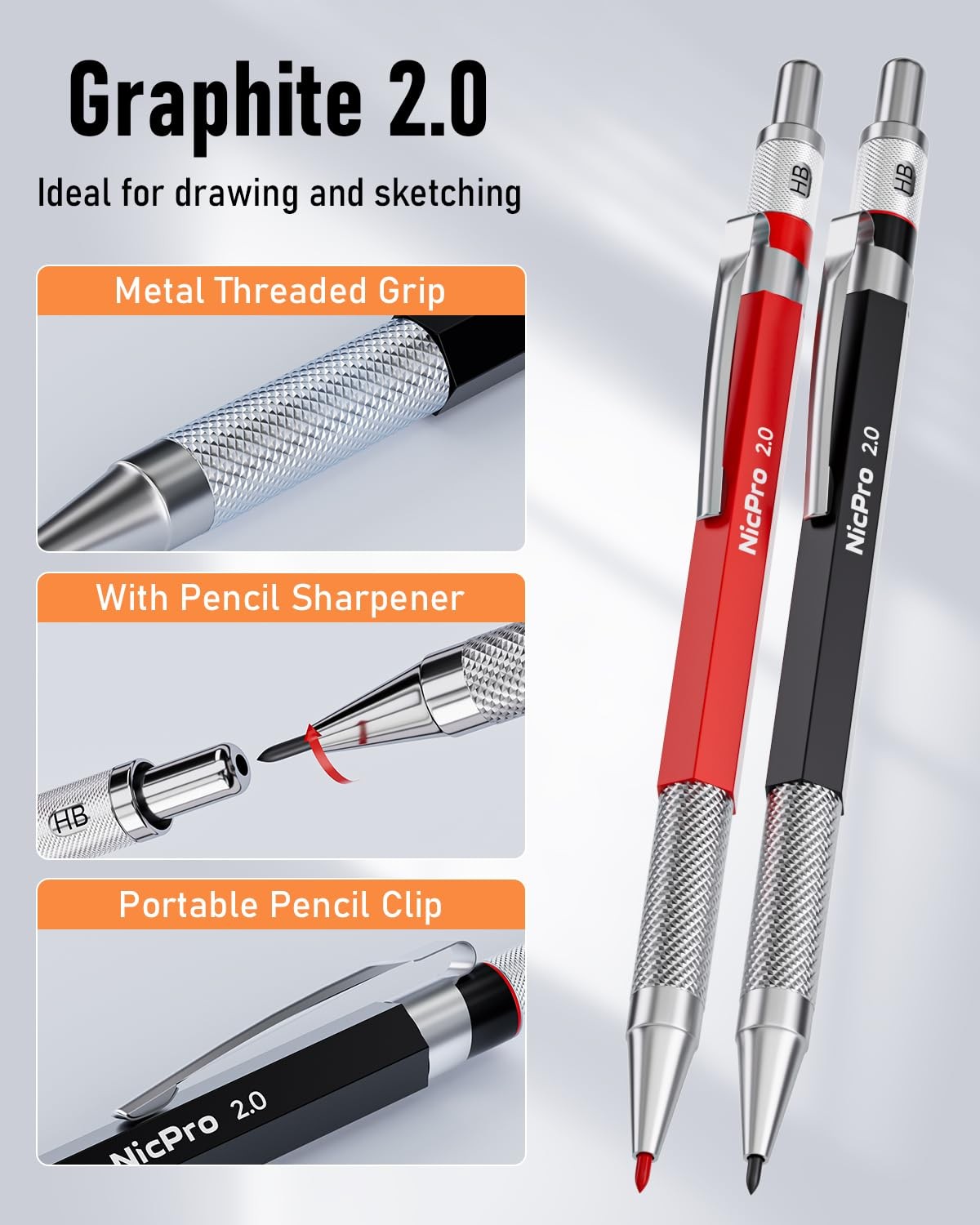 Nicpro 17Pack CP2000 Carpenter Pencil Set 1 Count (Pack of 16), Multicolor