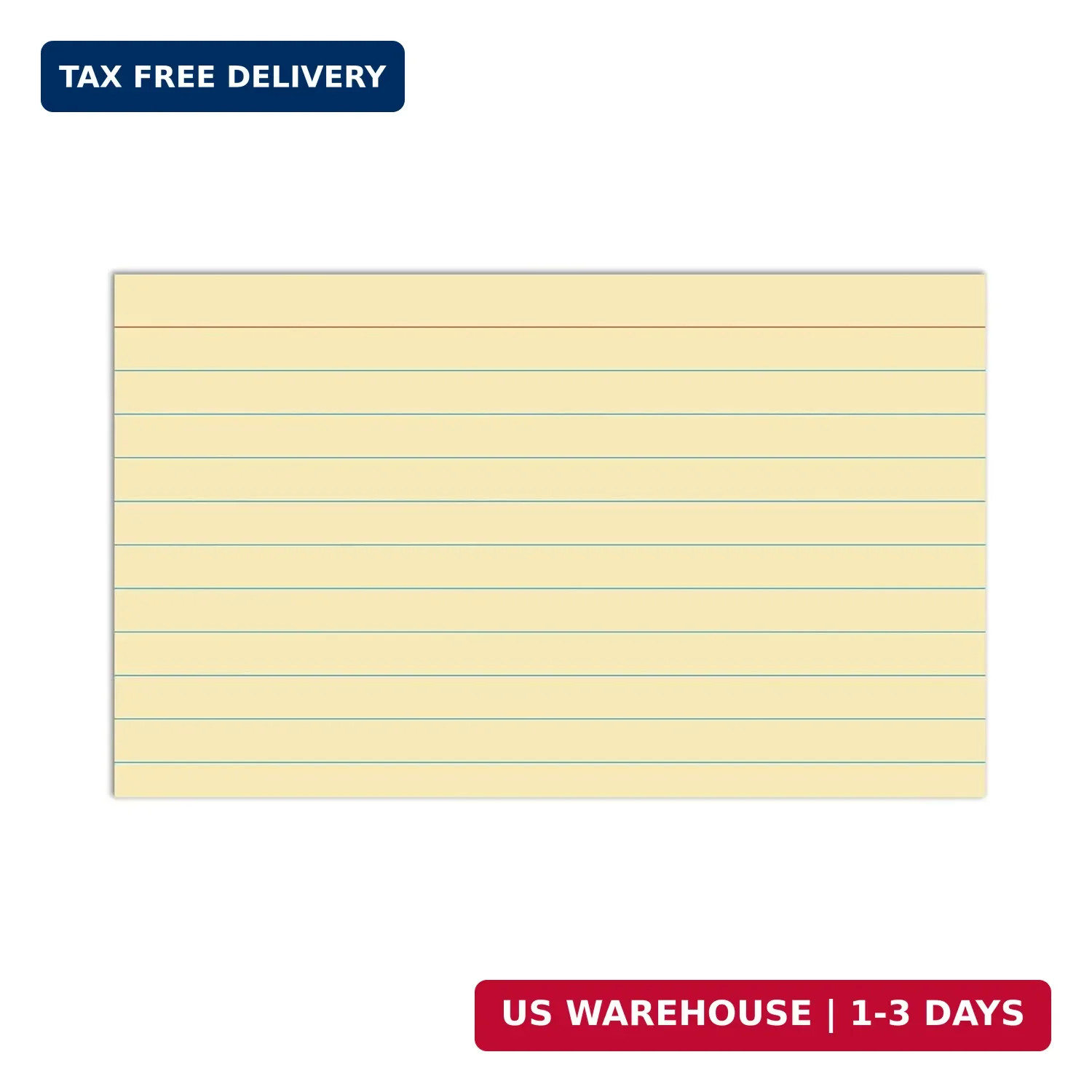 C-Line 3″ x 5″ Index Cards, Assorted Colors, Ruled, 100/PK (48810)