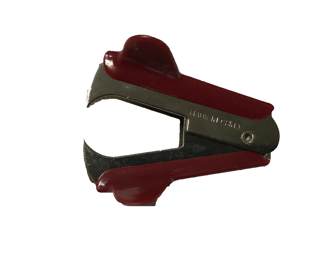 Lot of 4 Red Universal Office Products Staple Remover Contoured Plastic Grip