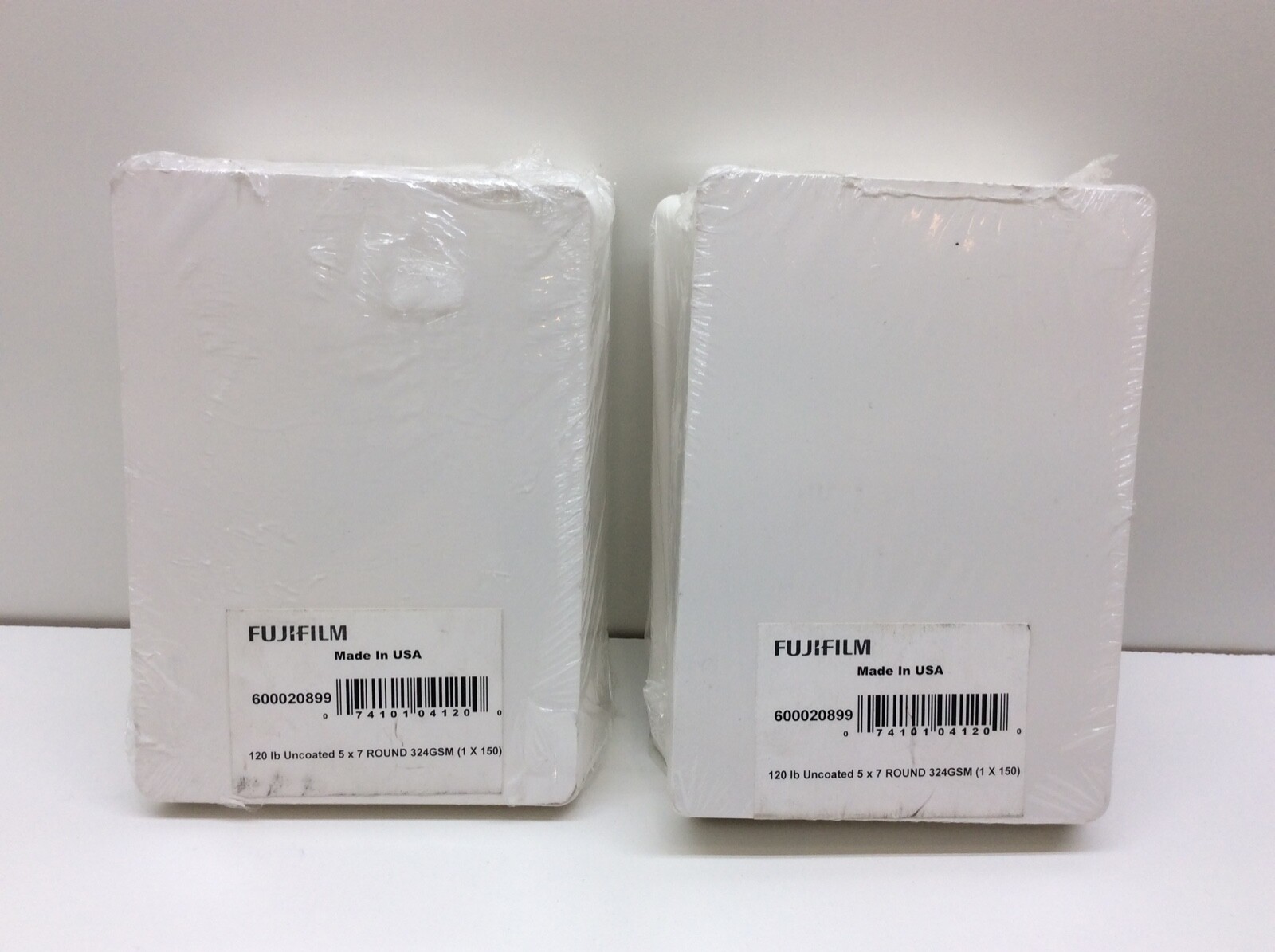 2 – FUJIFILM Cardstock 120 lb Uncoated 5 x 7 Round White 324 GSM 150 Sheets