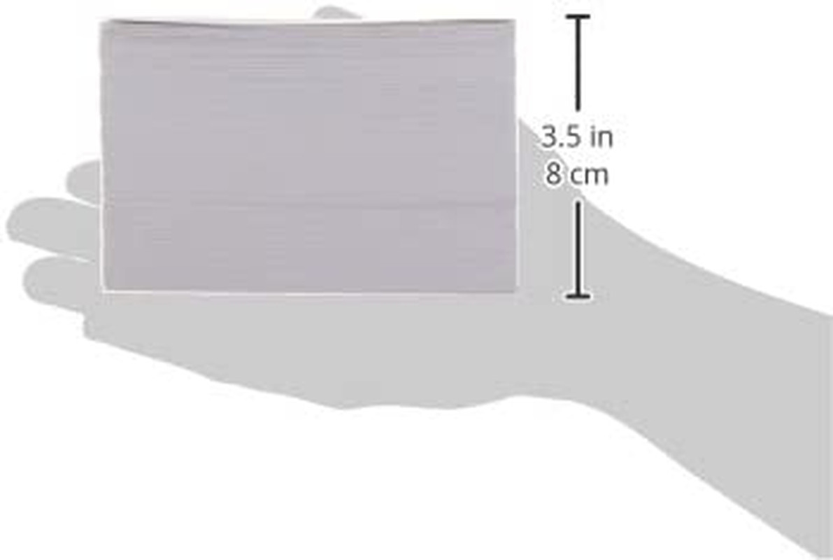 Heavy Weight Ruled Lined Index Cards, 300 Count, 100 Pack of 3, White, 3 X 5 Inc