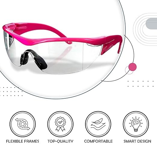 Impact Resistant Navigator Protective Safety Glasses w/ Anti-Scratch Coating