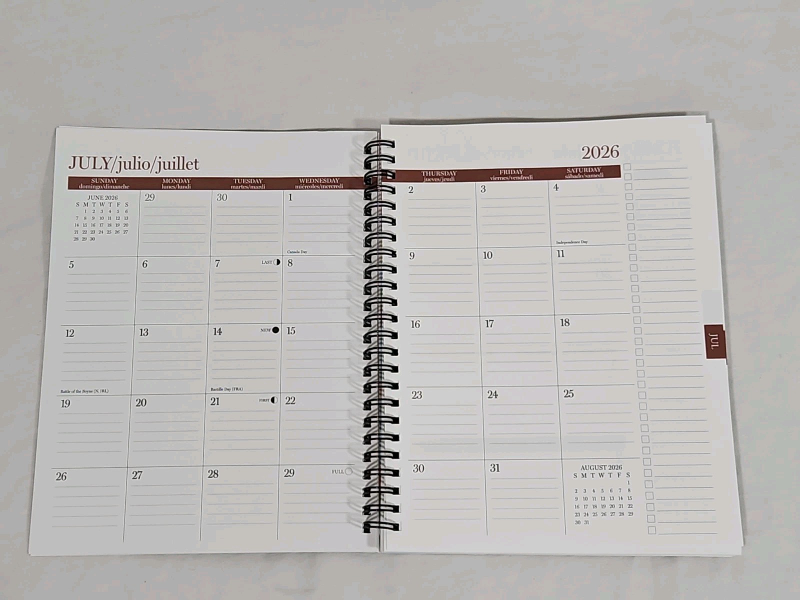 Academic Weekly Planner Starry Intentions 2026 2027 Calendar Tasks 6.5 in 8.5 in