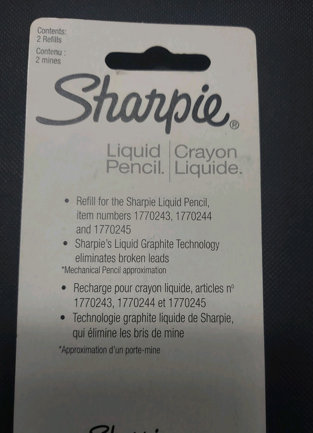 Sharpie Liquid 0.5mm, 2-Pack Refills #1770244 mechanical pencil ✏️ art 🎨
