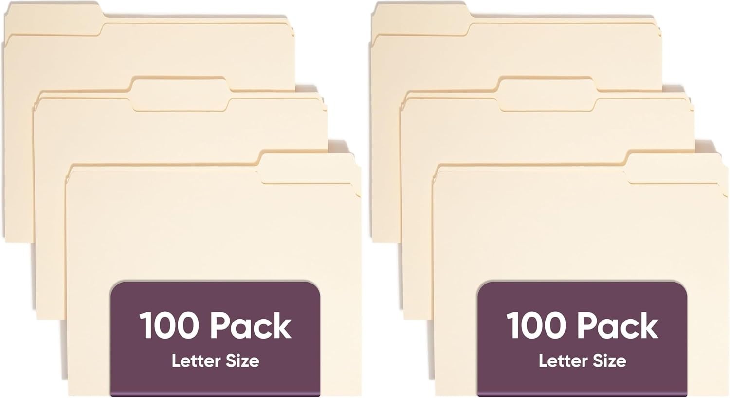 200 Count Durable Manila File Folders with 1/3-Cut Tabs – Essential Organizer