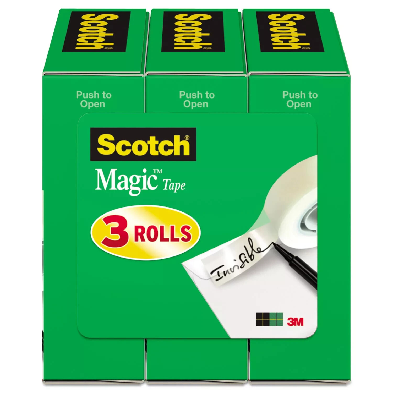 Scotch Magic Tape Refill 3/4″ x 1000″ Clear, 3 Pack