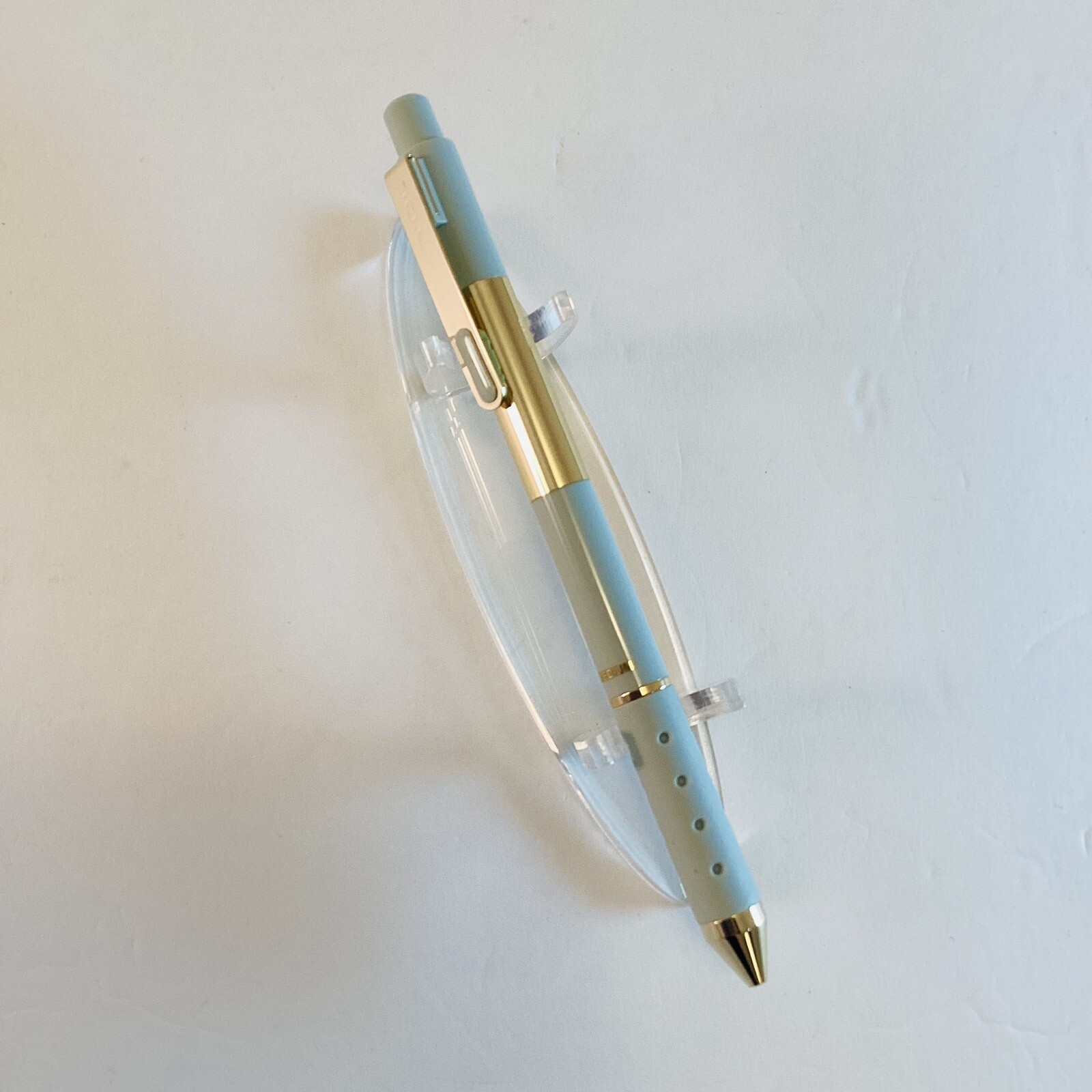 NEW TUL Pen Gel Metallic Ink SKY BLUE Limited Edition Blue Gold Barrel Med 0.8