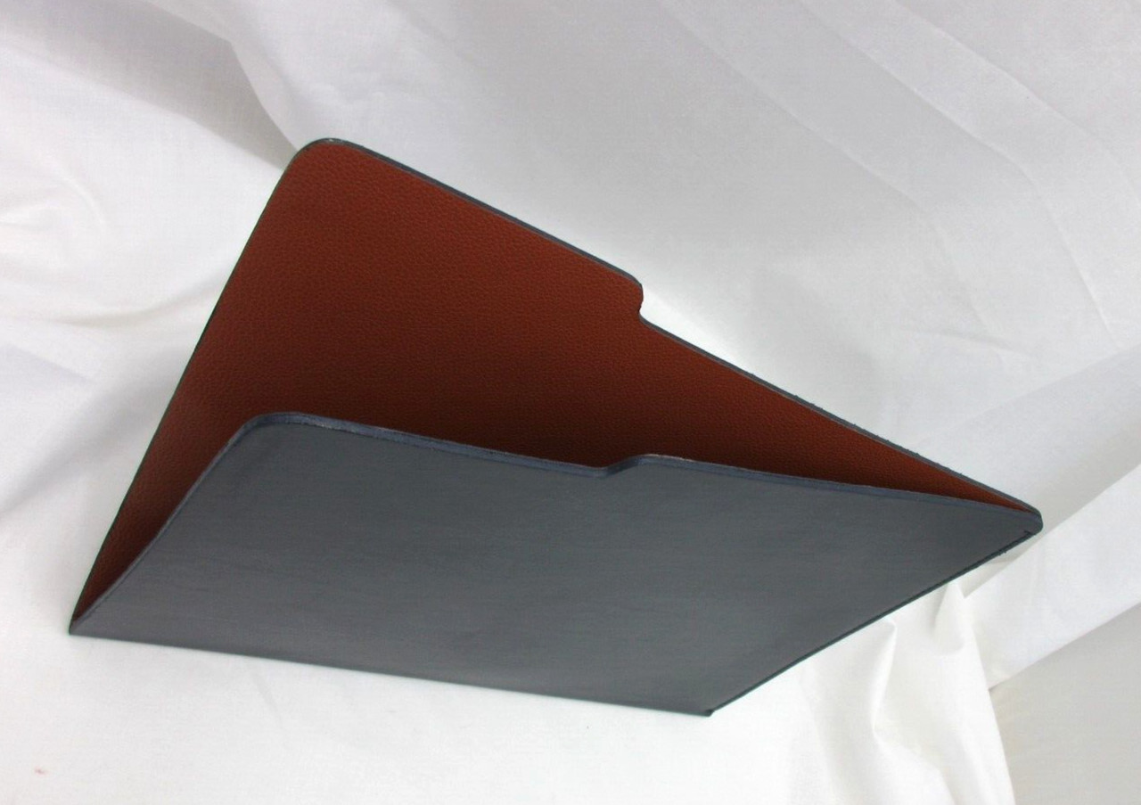 File Folder Leather by Graphic Image Made in America Navy w Tan