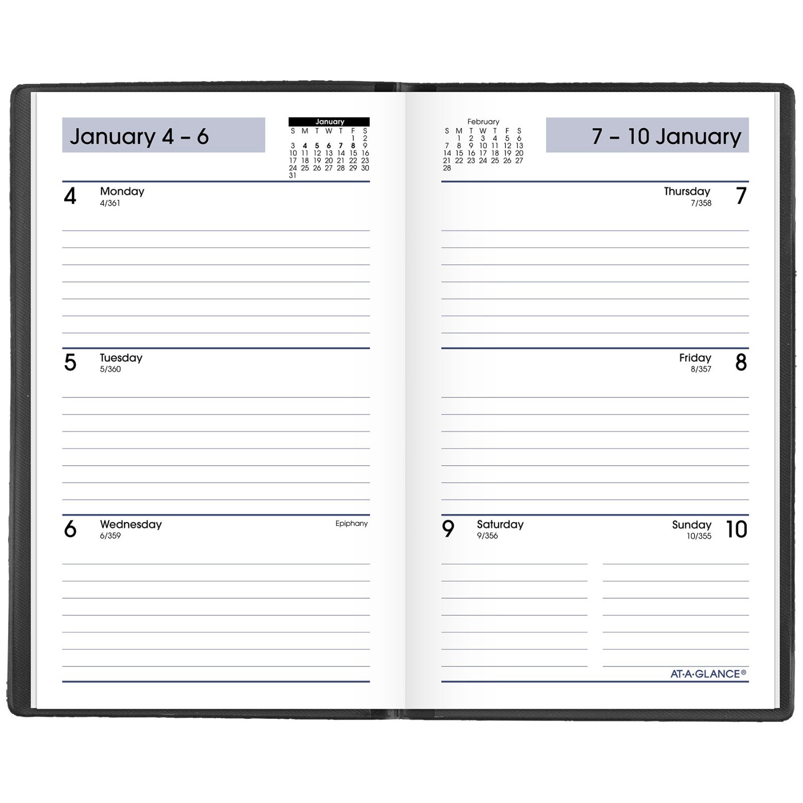 2026 At-A-Glance DayMinder SK48-00 Weekly Pocket Planner, 3-1/2 x 6″