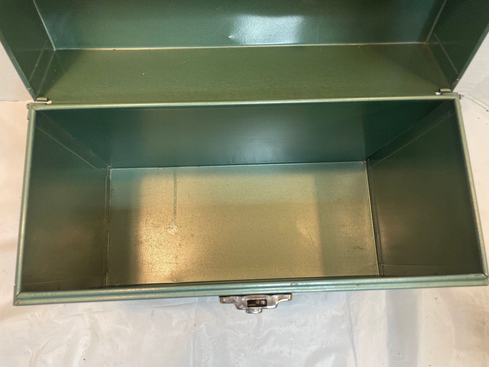 Vintage Excelsior Personal Metal Steel Storage Case Cabinet Box Green – No Key