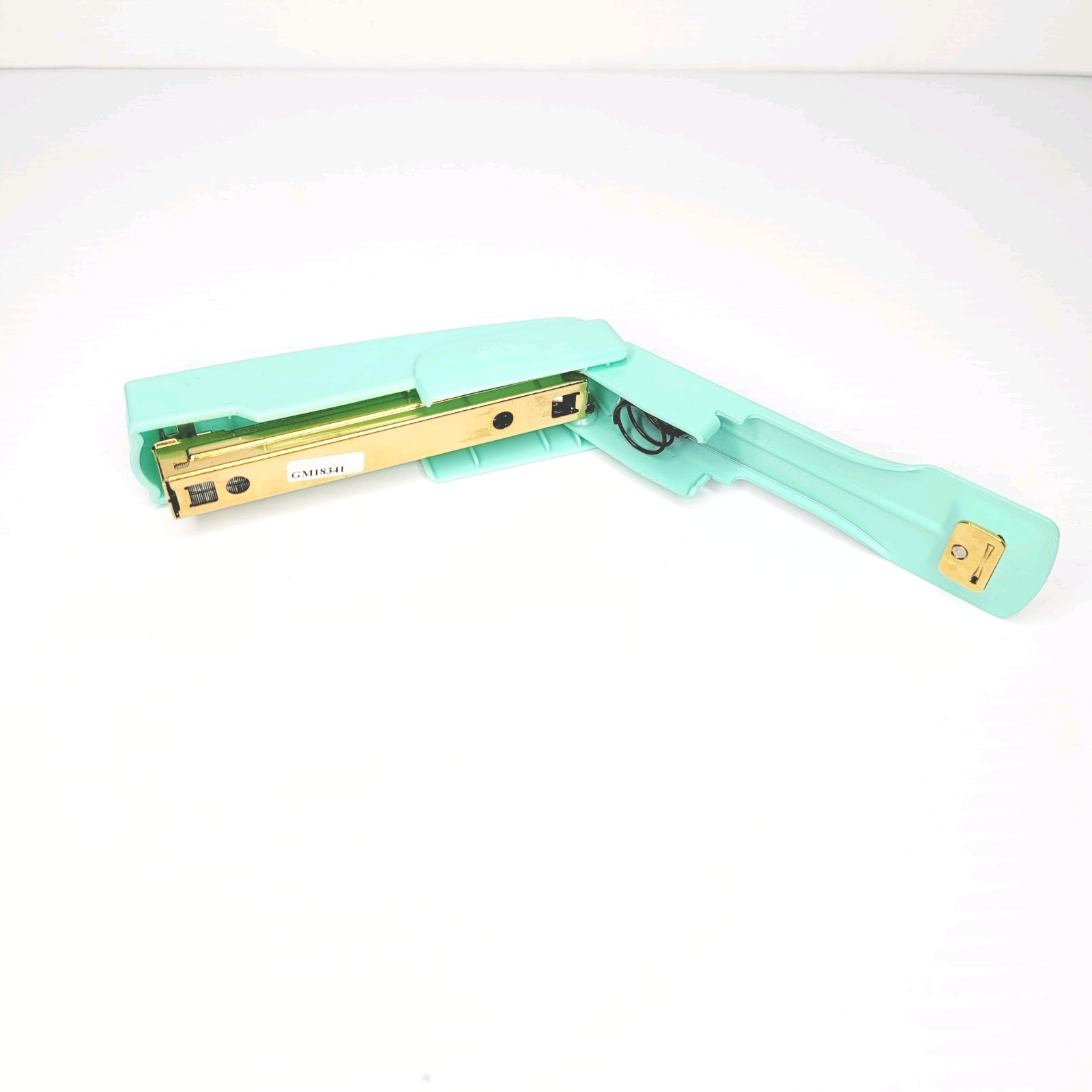 Swingline Deluxe Compact Stapler Vintage Collection Model 704 Light Blue Gold