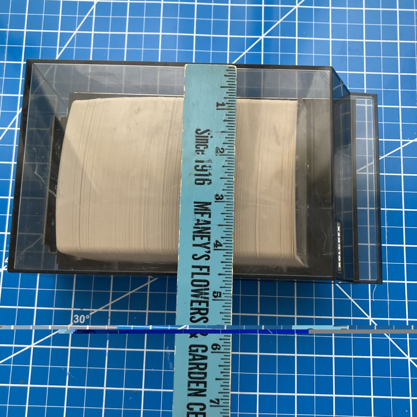 Vintage Rolodex Petite Address File Dividers Blank Cards S500C Smoke Gray &Black