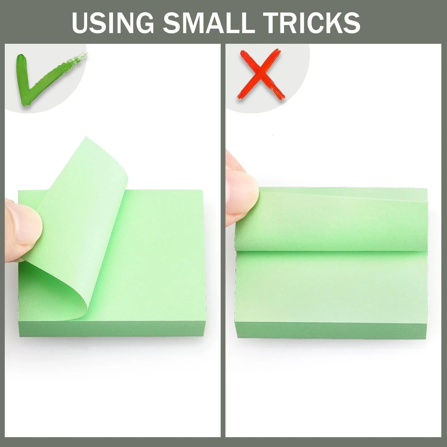 20 Pads Notes 10 Colors 1.5 x 2 Inches Small Post It Notes 100 Sheets