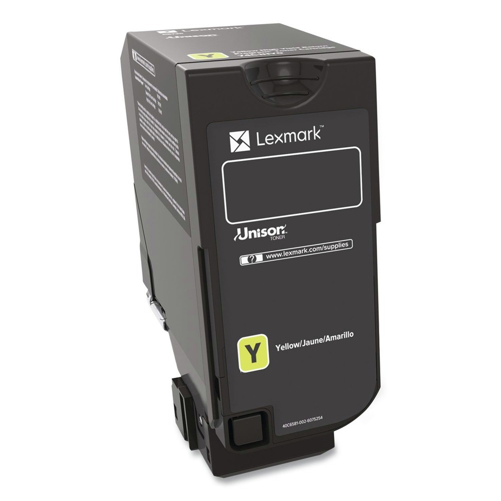 Lexmark 74C0HYG 12,000 Page-Yield High-Yield Toner – Yellow New