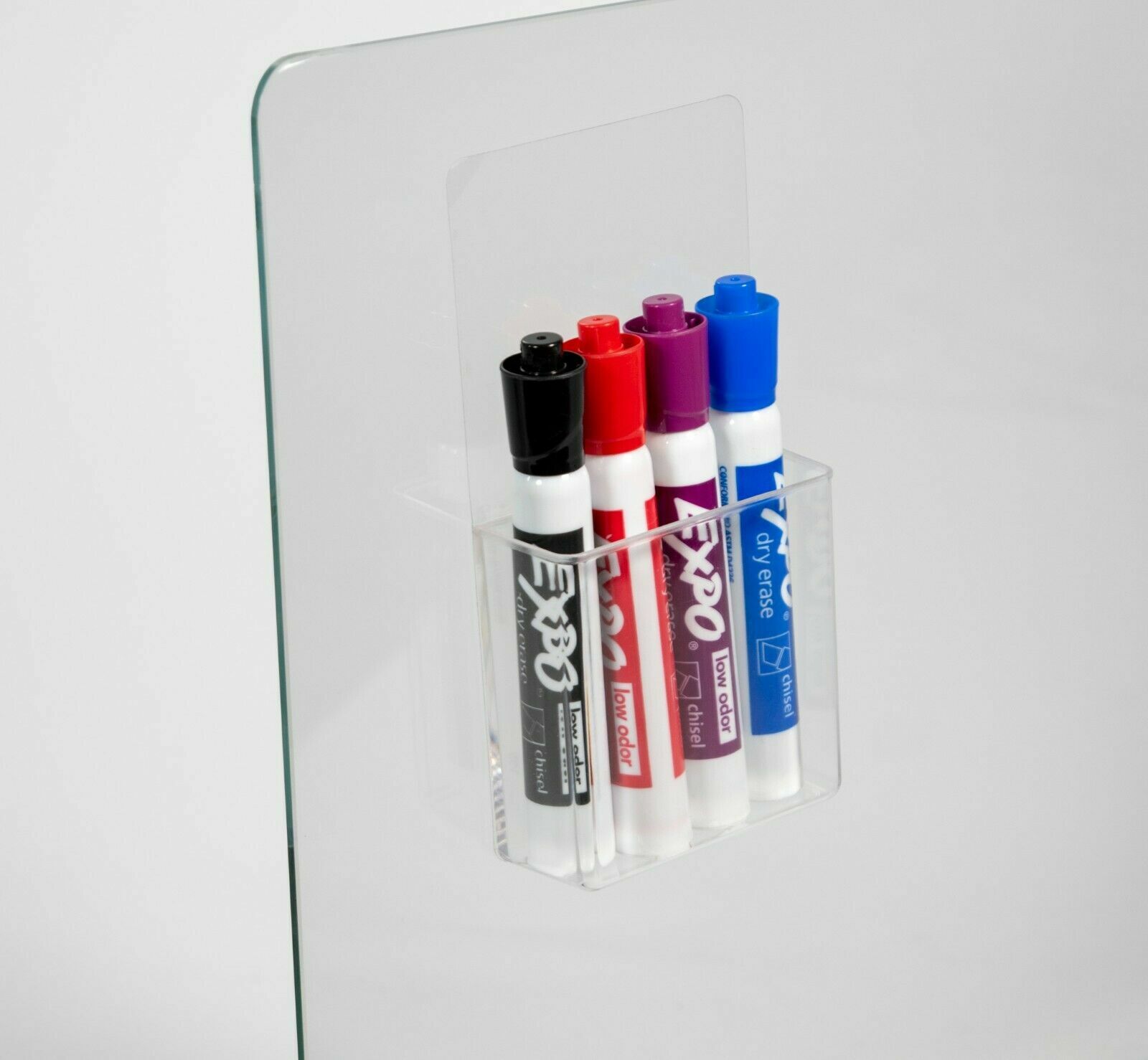 Audio-Visual Direct Reusable Clear Marker Holder, Set of 2