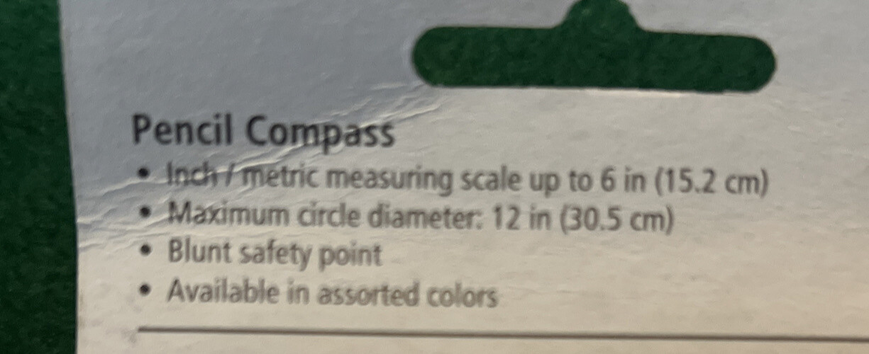 STAEDTLER Pencil Compass #957 SBKS* Blunt Metal Safety Tip * Blue New