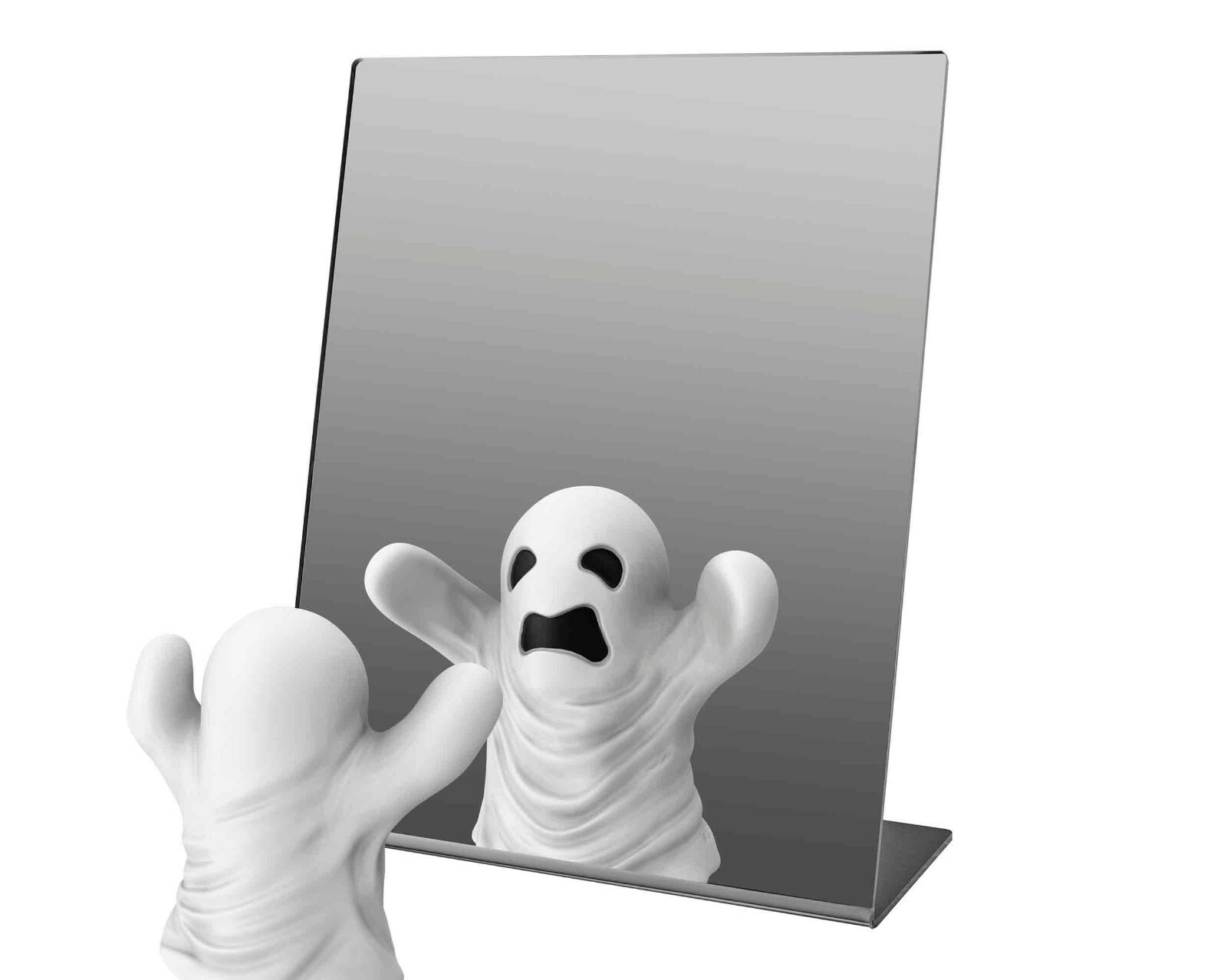 10″ x 8″ Acrylic Mirror Slant Back Freestanding Countertop Display