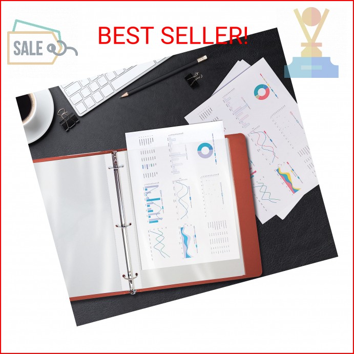 Better Office Products Clear Sheet Protectors, 50 Pack Sheet Protectors 8.5 x 11