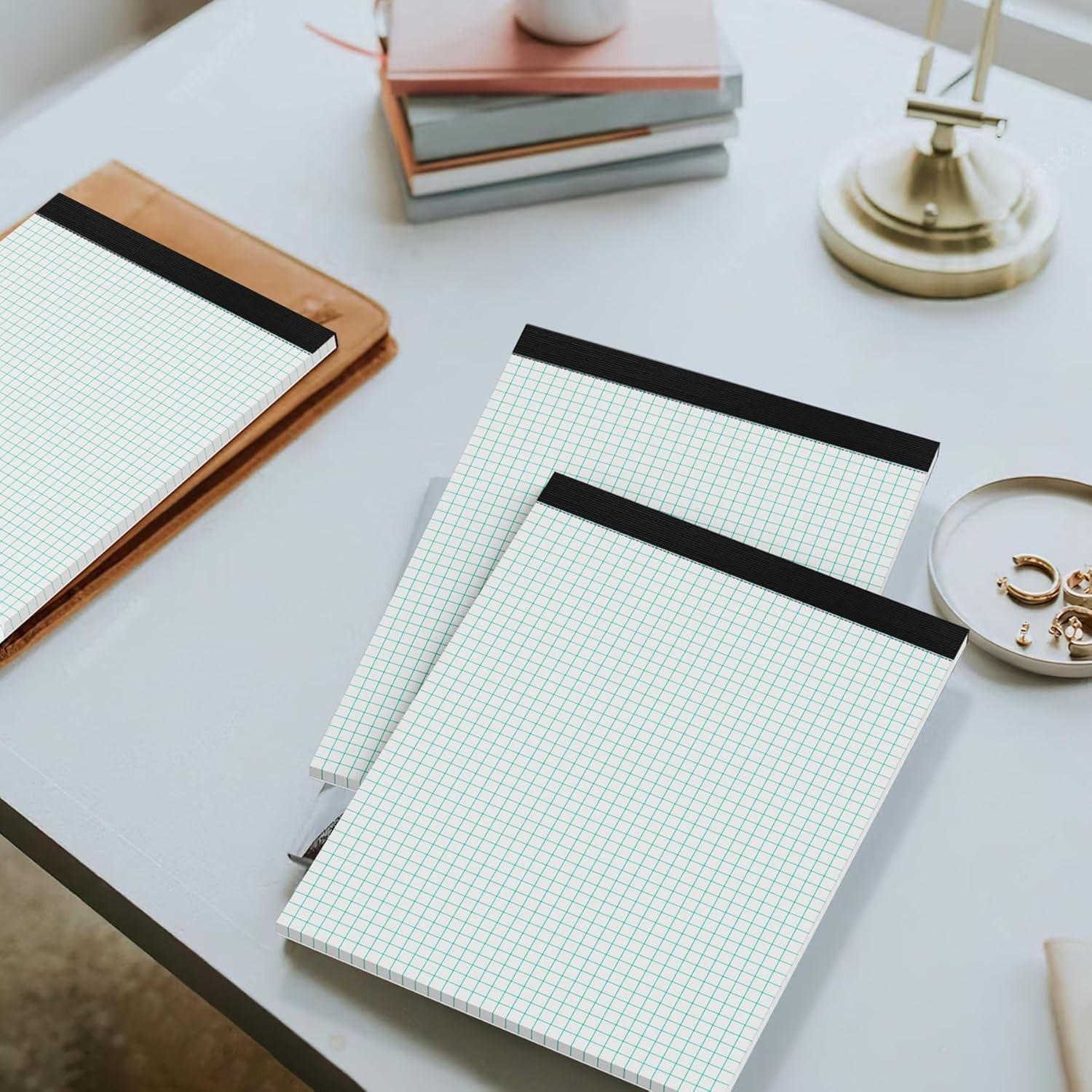Graph Paper, Grid Paper 8.5 x 11 Graph Paper Pad, [2 Pack] Quad Ruled Grid Paper