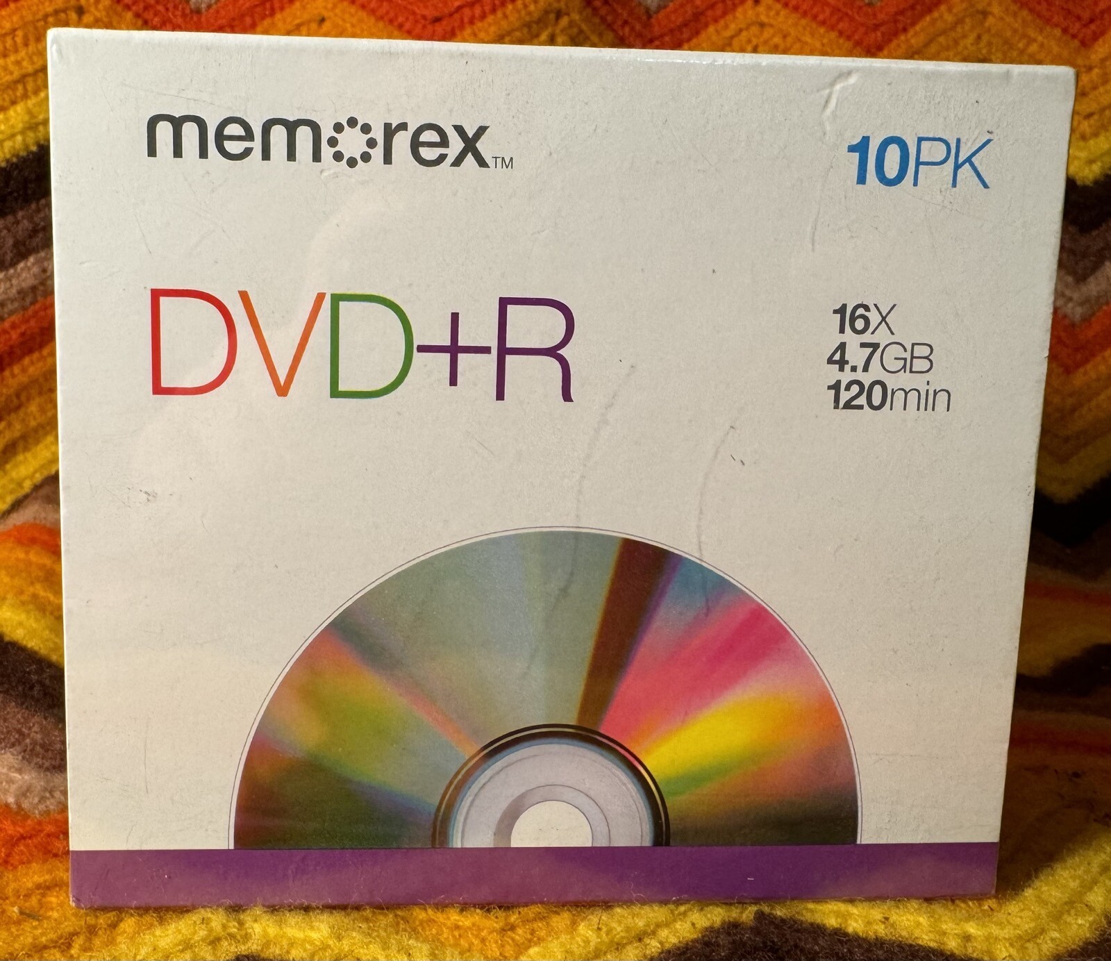 10 Pack Memorex DVD+R Blank Media Discs In Jewel Cases 16x 4.7GB 120 Min