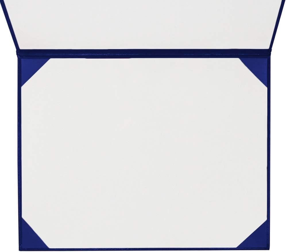 Royal Blue Padded Diploma Cover – Elegant Certificate Holder for Graduates