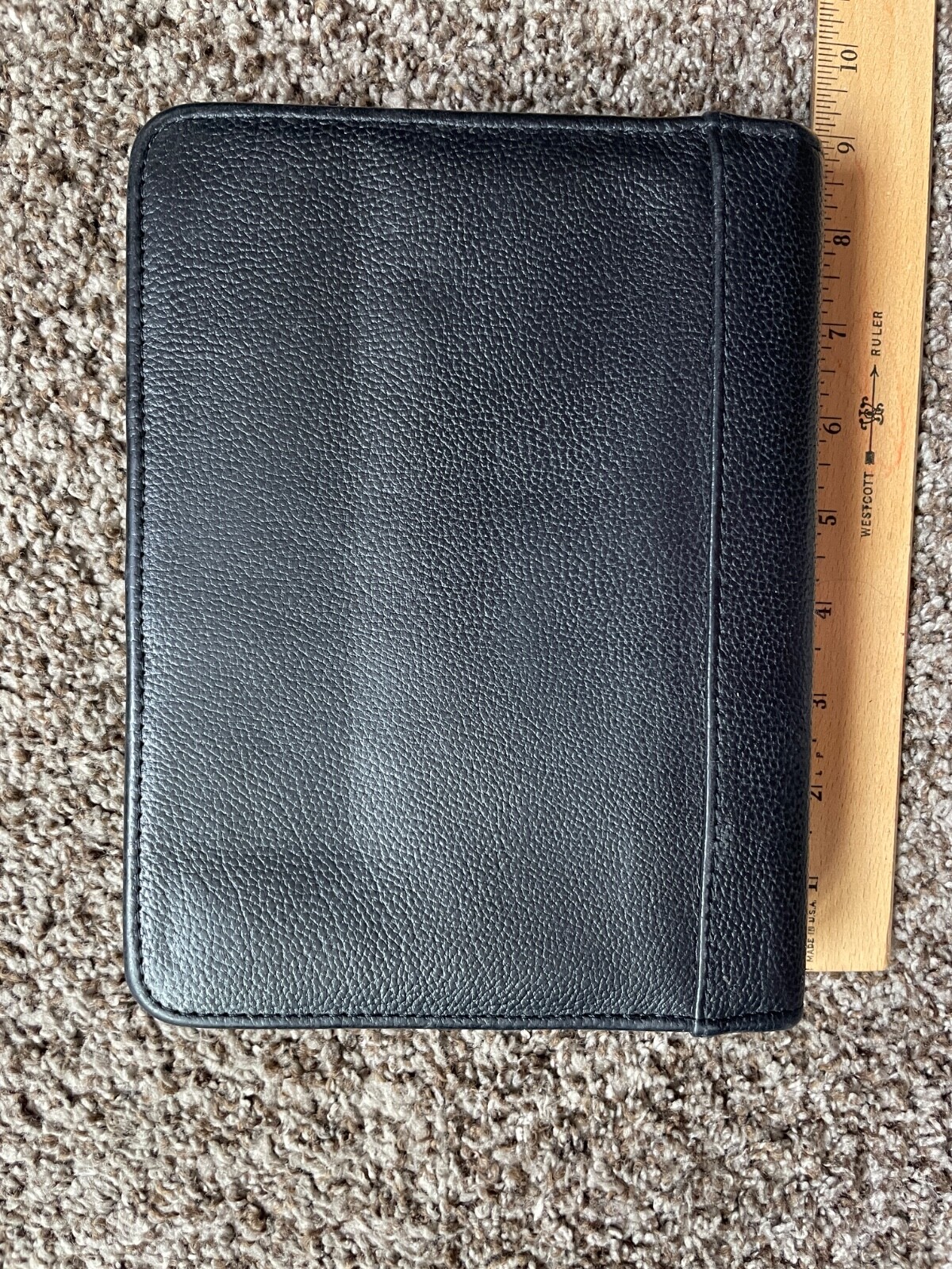 Vintage Franklin Quest Leather Binder 6 Ring Planner Zip Around 8 x 7 Canada