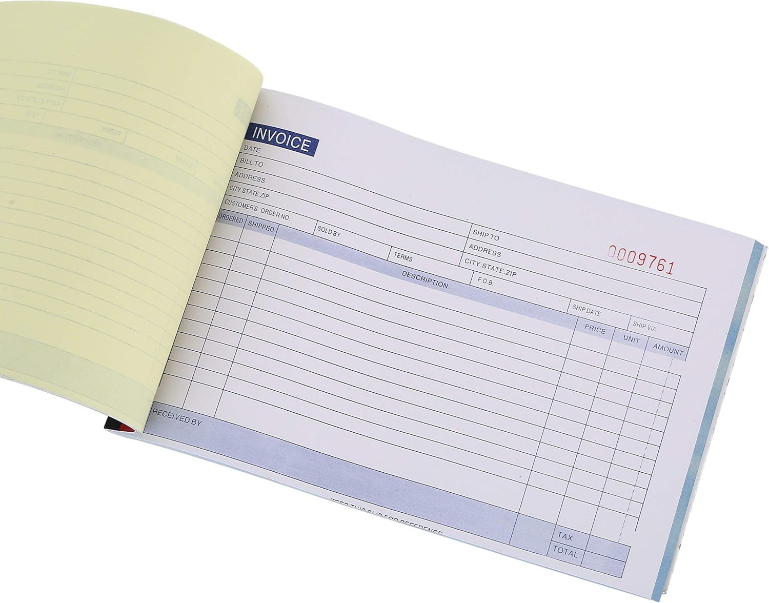 10 Pack Receipt Large Sales Order Book Invoice Duplicate Copy 50 Sets 5.5″ X 8″5