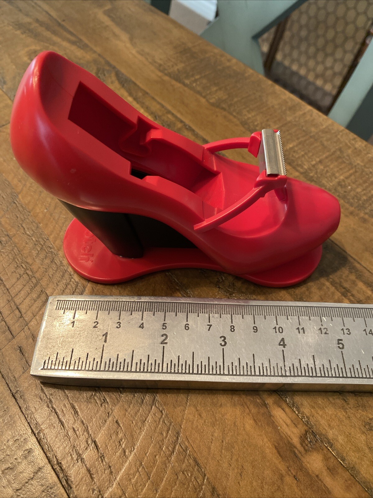 Scotch Magic Tape Red High Heel Shoe Dispenser Made In Canada