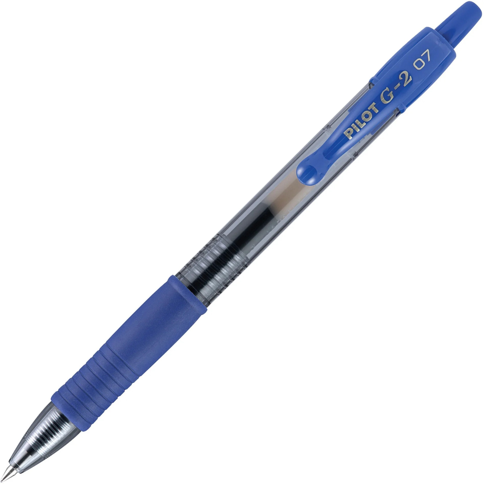 Pilot G2 Retractable Premium Gel Roller Pens Fine Point 0.7 mm BLUE 12 count NEW
