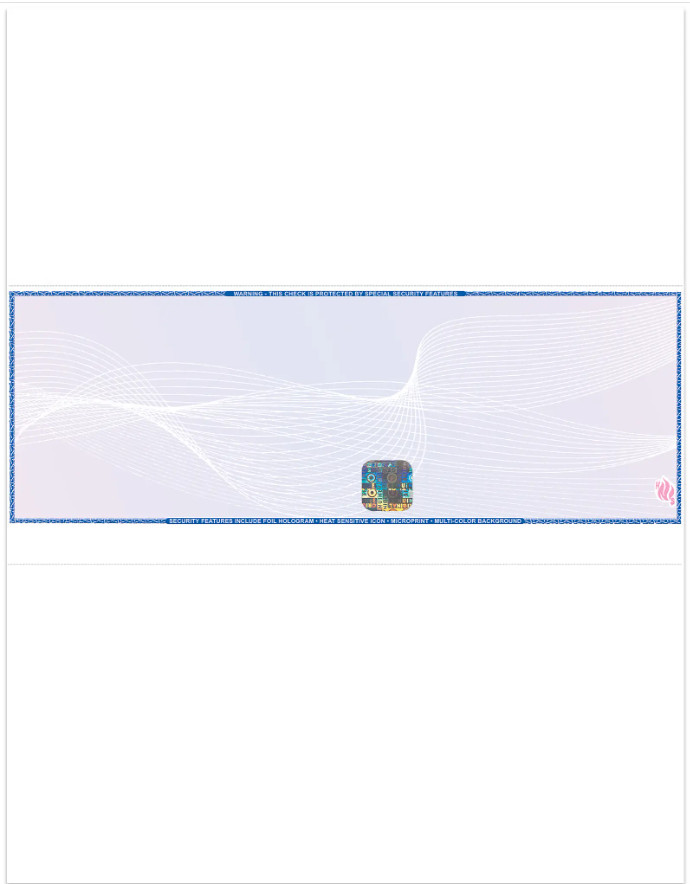 Blank Check Paper, Premium High-Security with Hologram & 22 Security Features