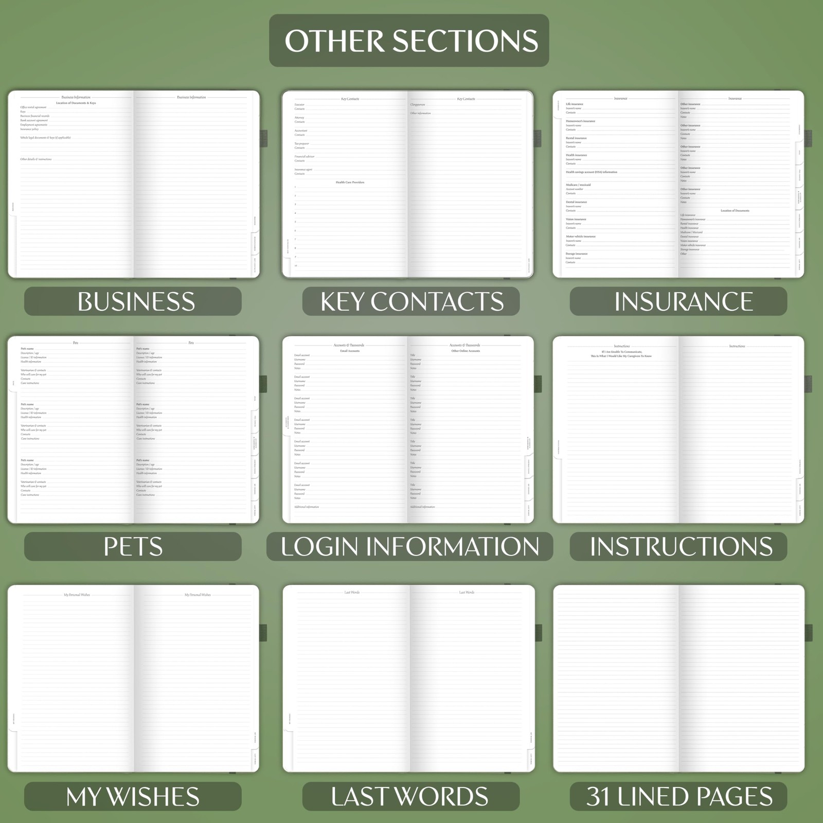 Legend Planner Legend End Of Life Planner When Im Gone Workbook For Final