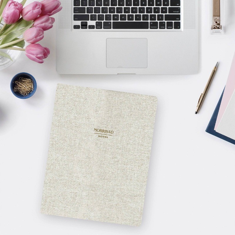 Blue Sky 8.5″x11″ Padfolio Natural Linen