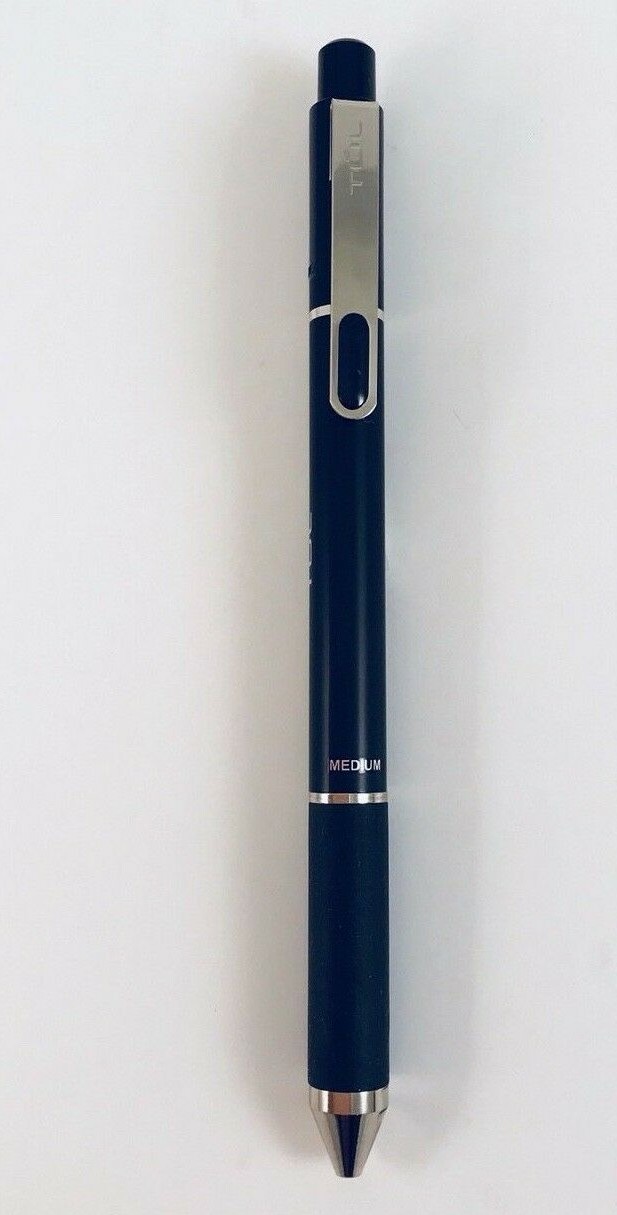 TUL Retractable Pen Ballpoint Black Silver Limited Edition Med 1.0 BP Series