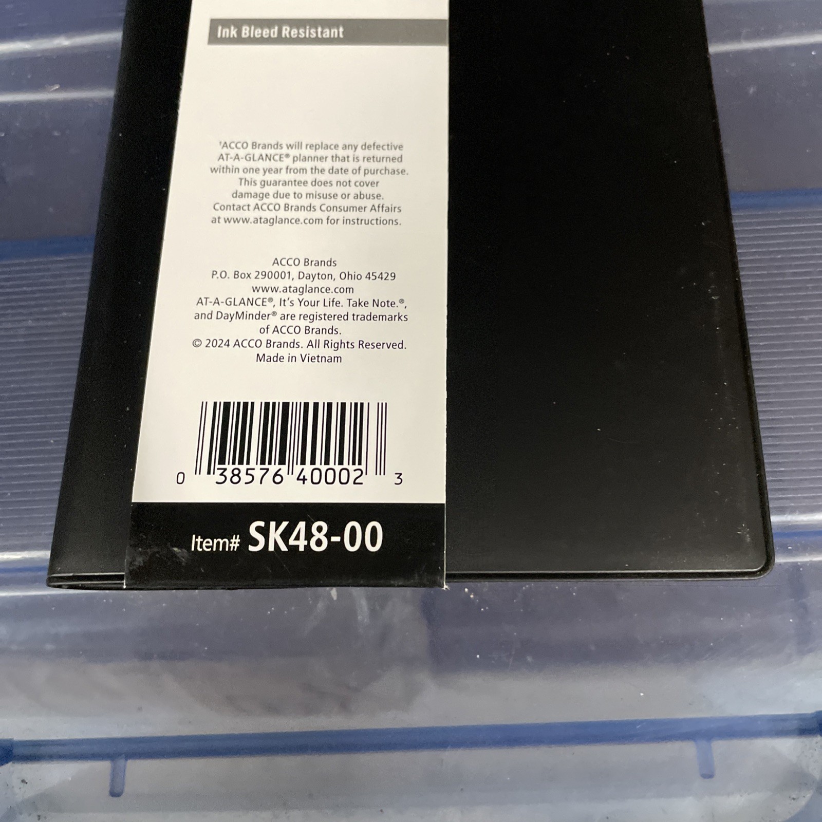 AT-A-GLANCE DayMinder 2026 Weekly Planner Black Pocket 3 1/2 x 6 SK480026