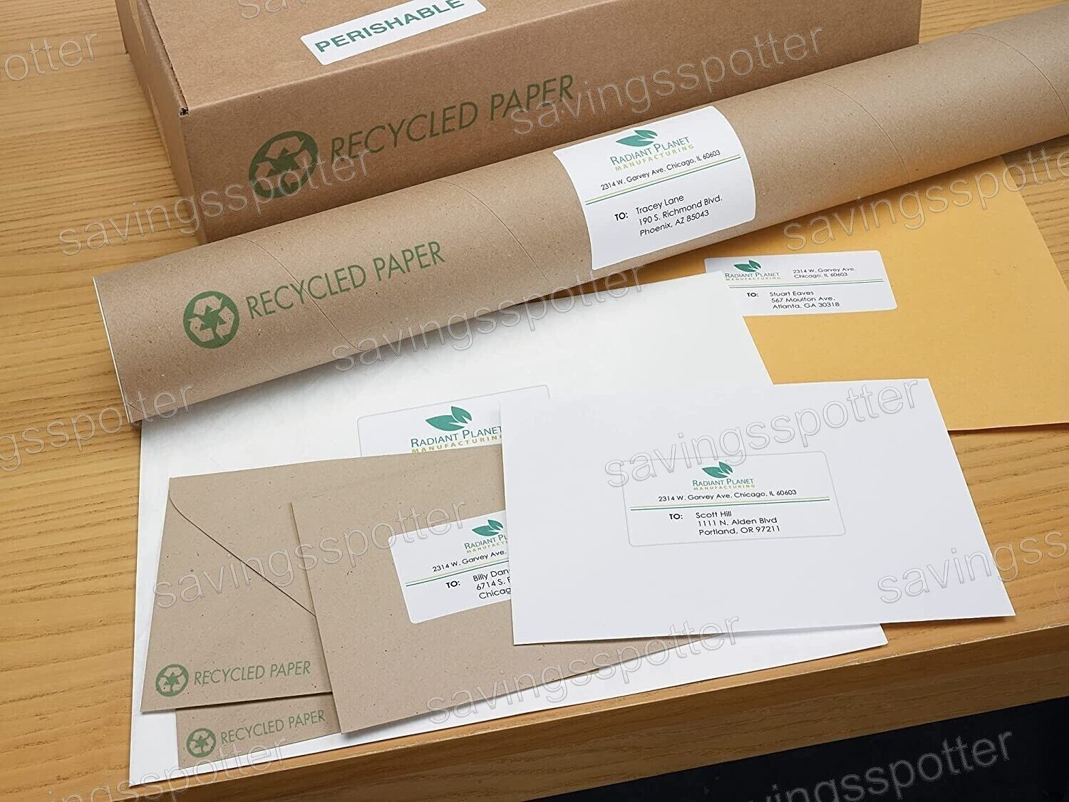 Avery 48160 address labels white ecofriendly recycled laser inkjet 1 x 2-5/8 750