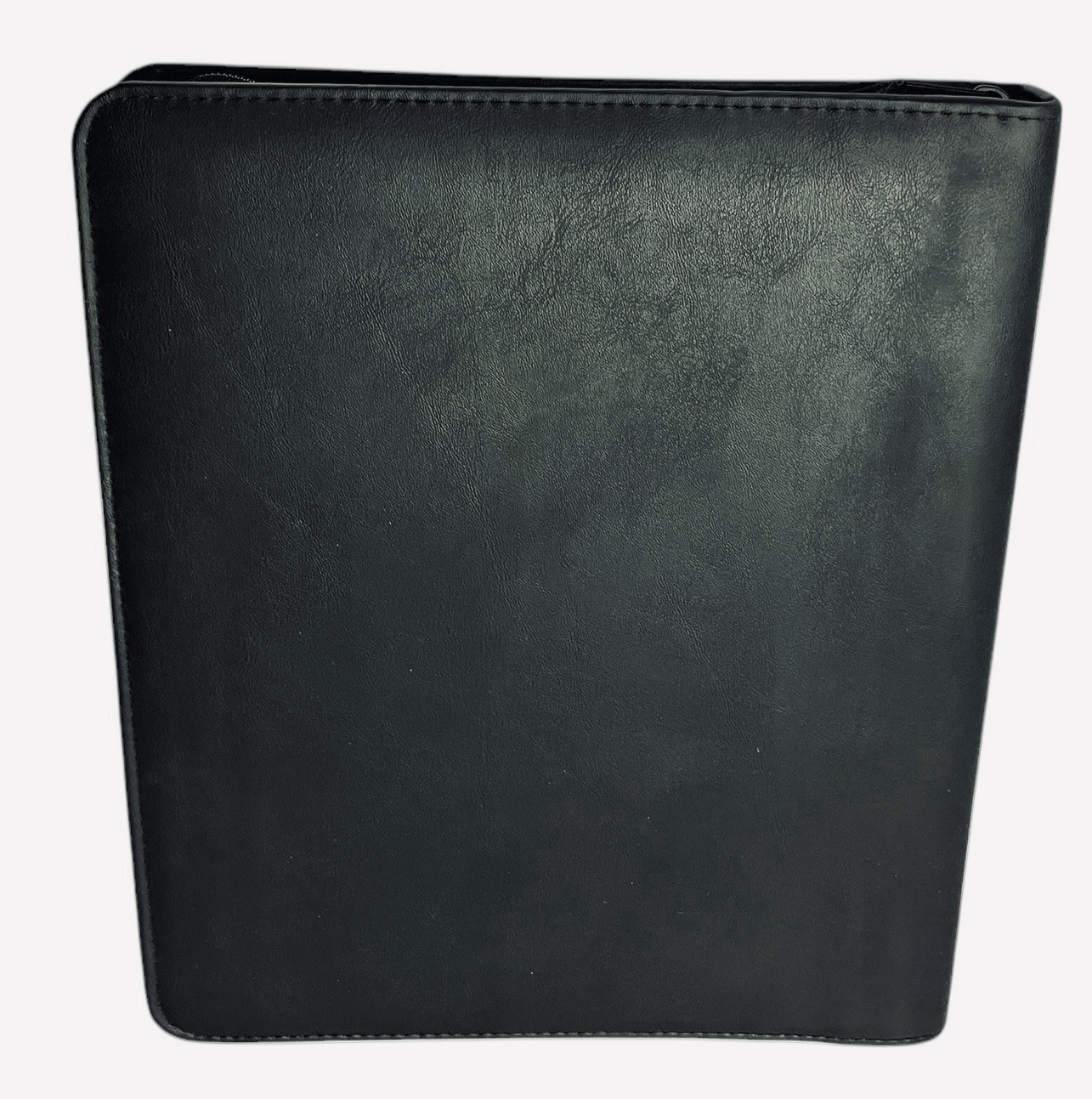 Franklin Covey Amway Binder 3 Ring Black Faux Leather Full Zip 13” x 11”