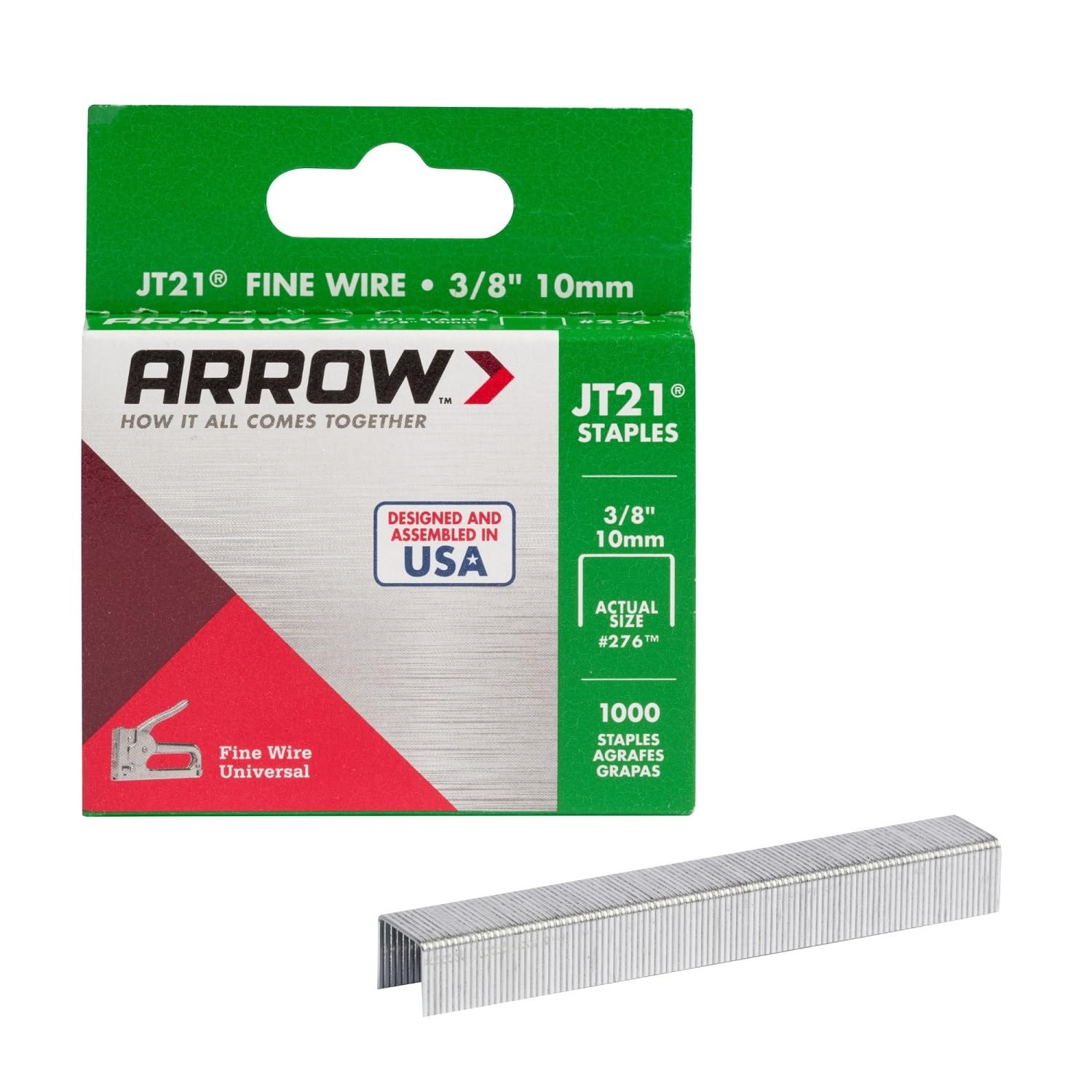 Arrow Jt21 3 8 Inch Staples For Staple Guns Heavy Duty Galvanized Steel 1000 …