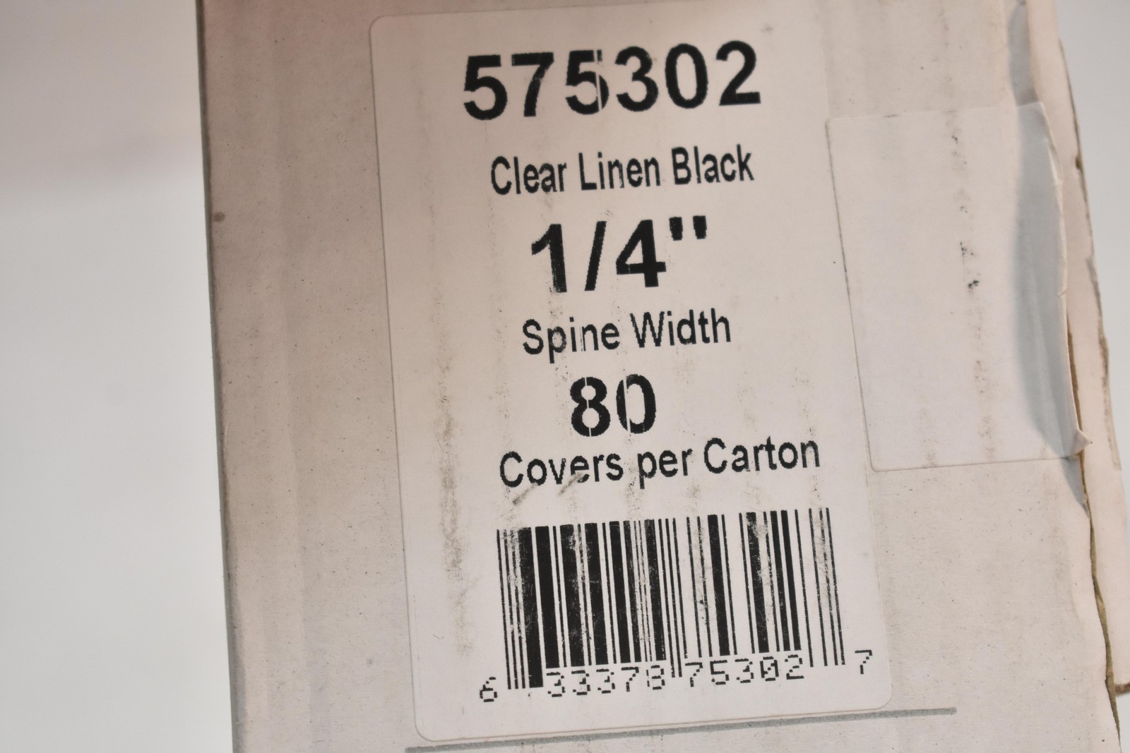 Coverbind Clear Matte Linen Backs Thermal Binding Covers 1/4in 11×8.5 80 Pack