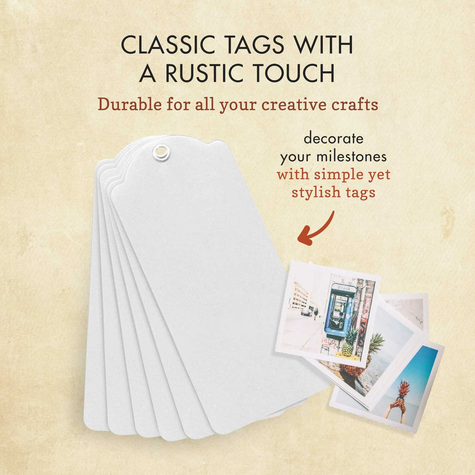 Graphic 45 Tag Album, Large, Ivory not_applicable,
