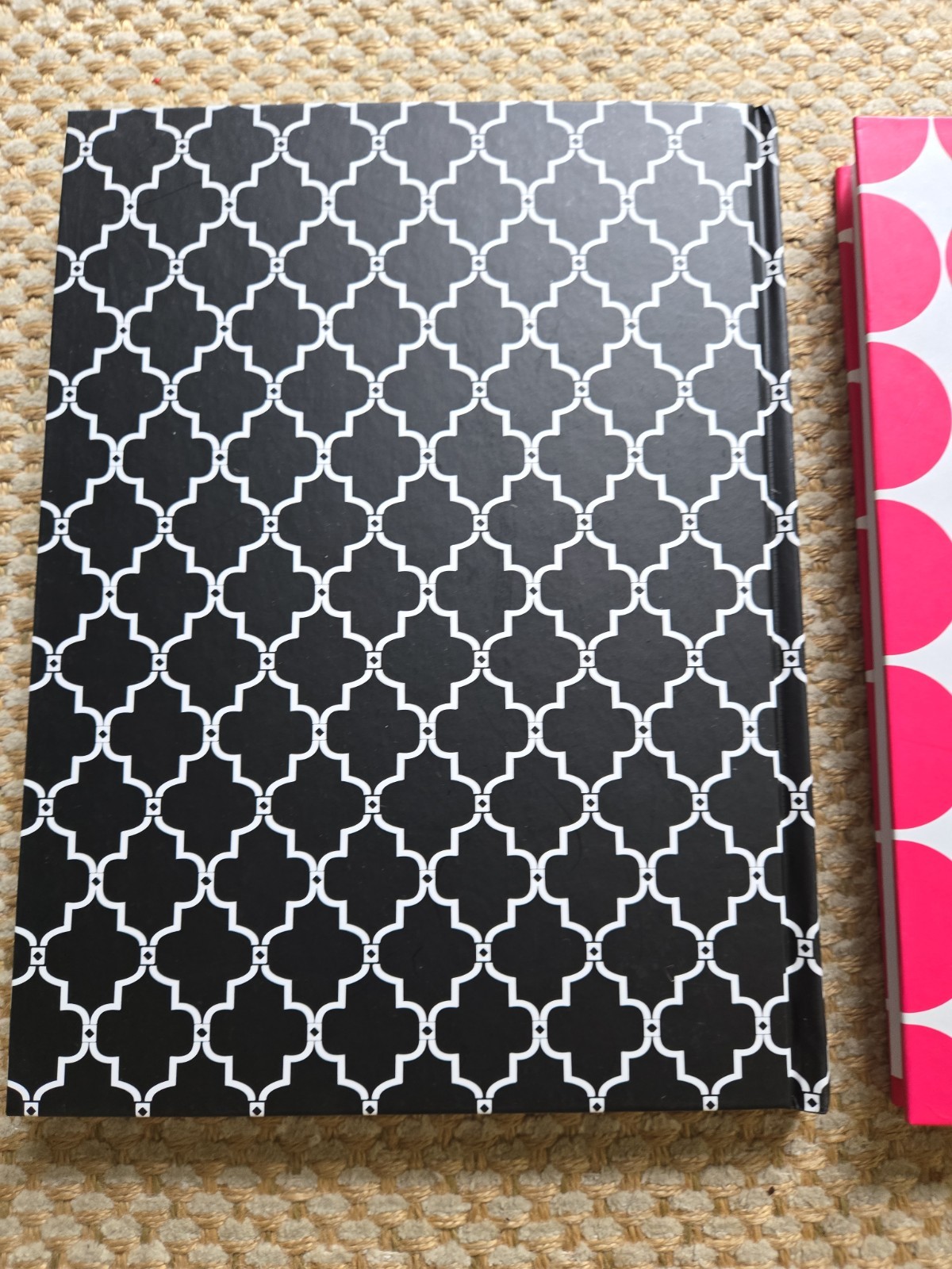 Lot of 2 Casemate Hardcover Journals 336 Lined Pages Acid Free Pink Black Set