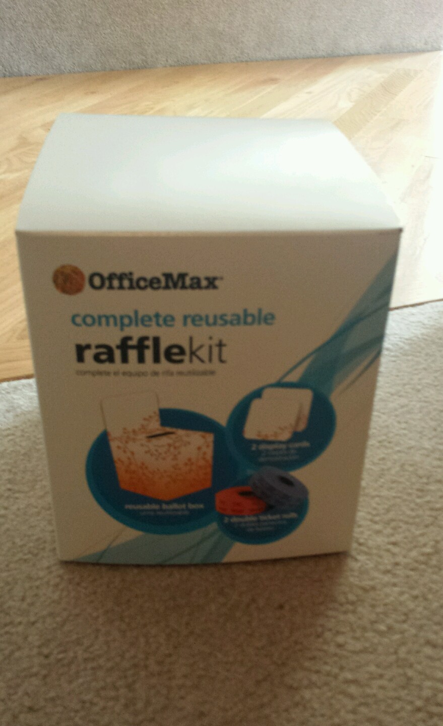 Office Max complete reusable raffle kit