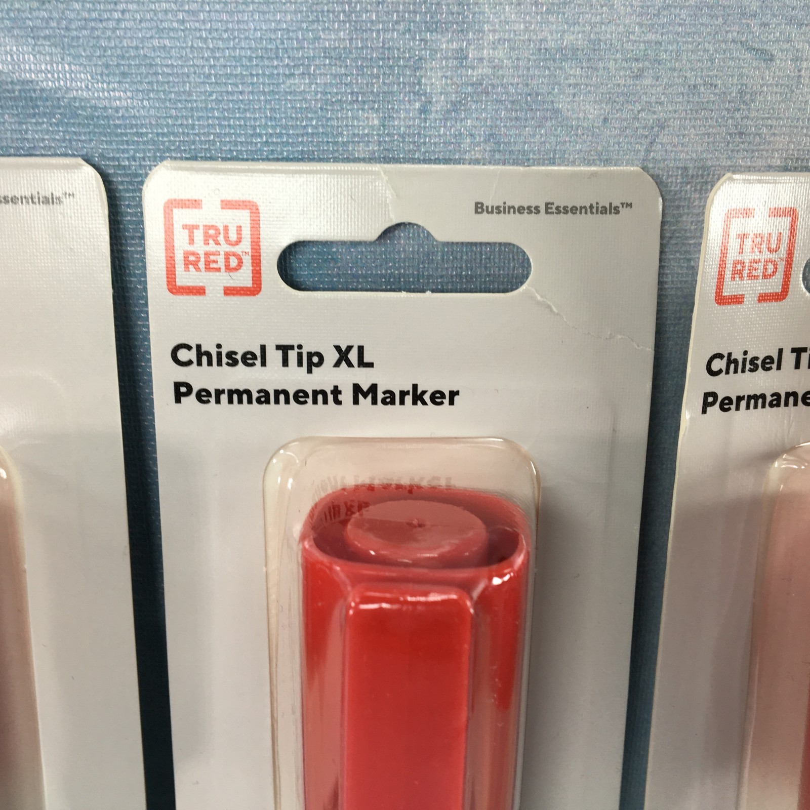 TRU RED Chisel Tip XL Tank Permanent Marker, 3 Pack, Metal Barrel, TR56934