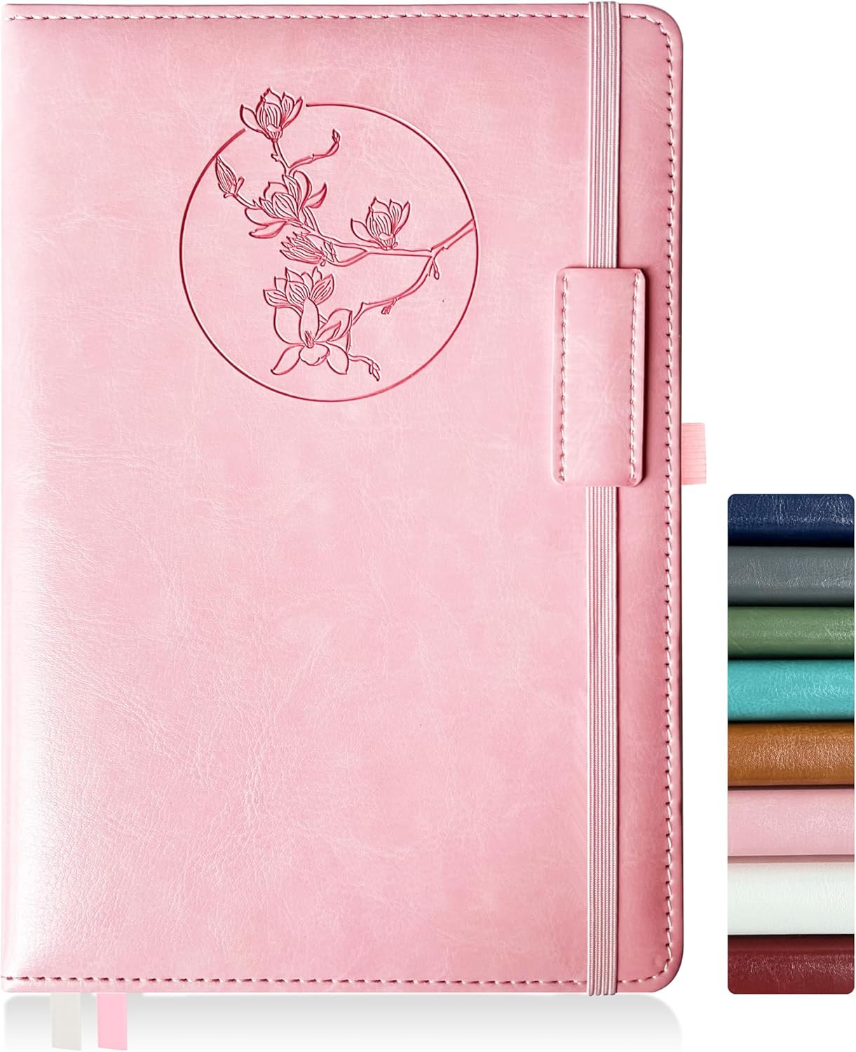 Notebook Journal for Women Men,256 Pages A5 Hardcover Leather Journaling Noteboo