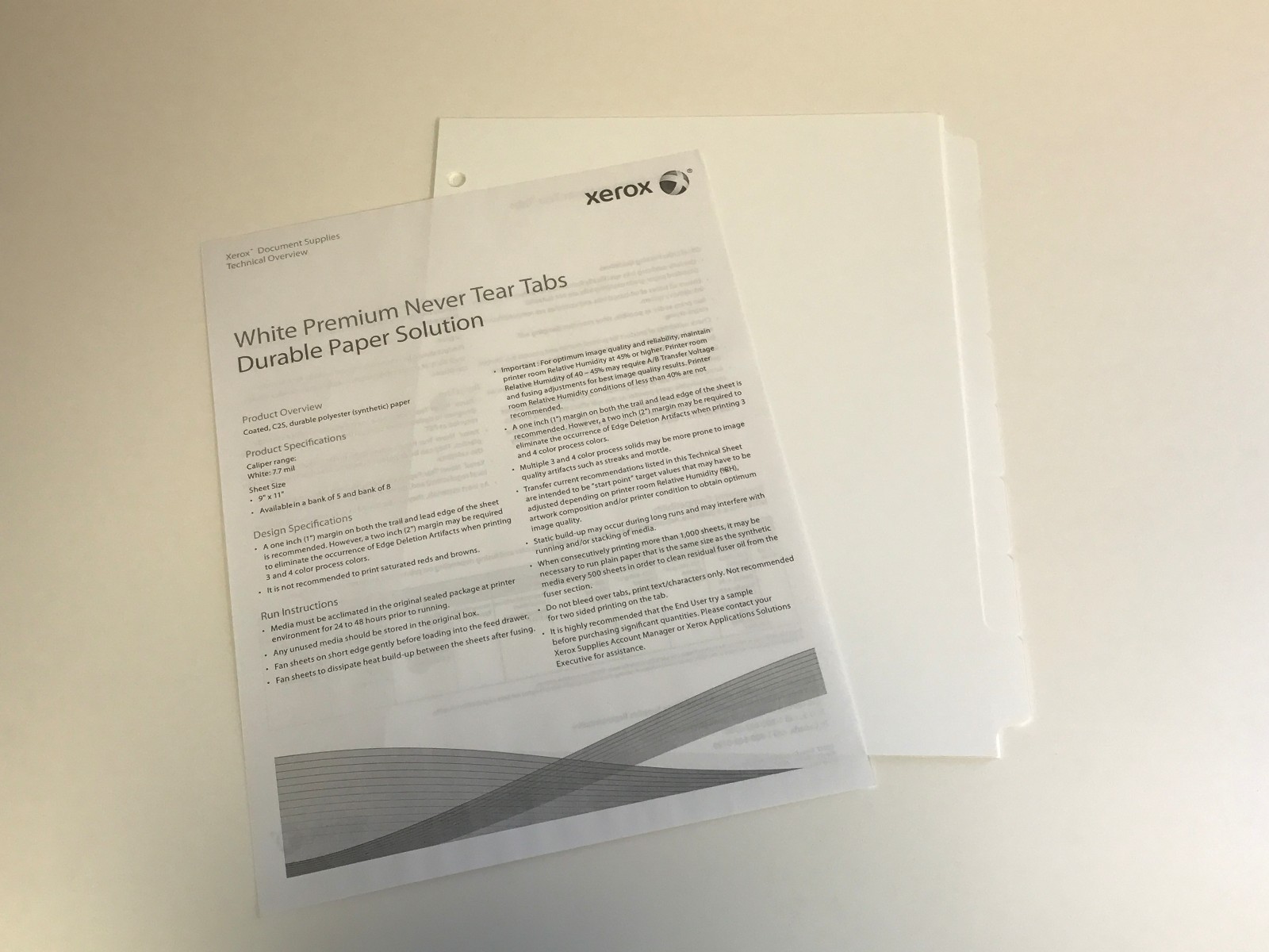 Xerox Never Tear Index Tab Dividers, 8 Tab, White, 8 1/2″ x 11″, 1 Set, 3R14999
